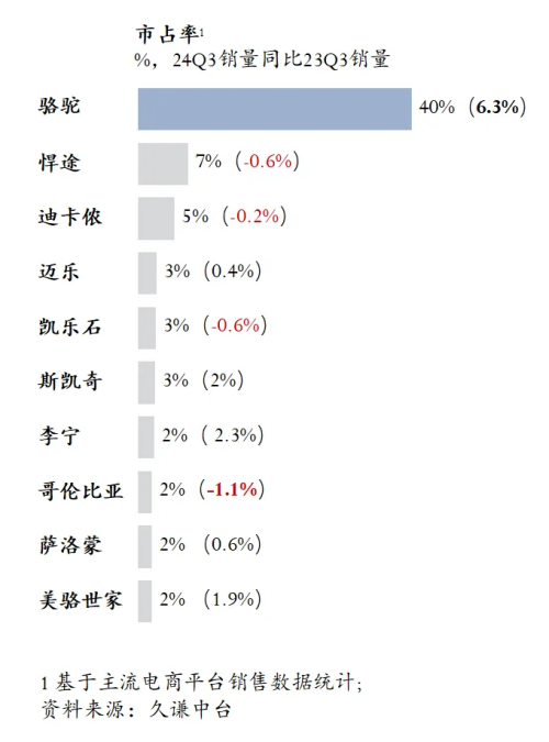 高的登山鞋：骆驼 用研球王会首页Q3销量最(图3)